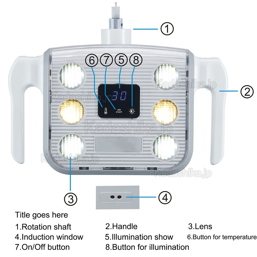 歯科ユニッライト 10W LED デンタルライト 無影灯 (22mm)